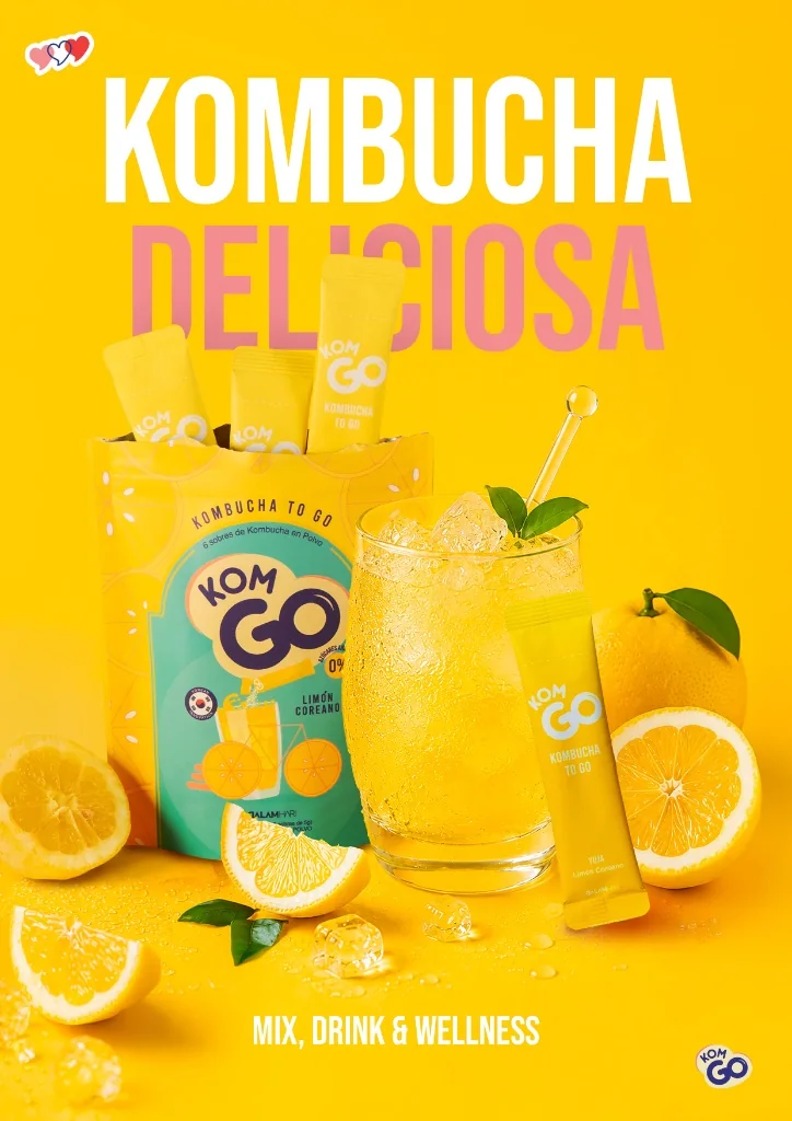 KOMGO Yuja servido con hielo y limón
